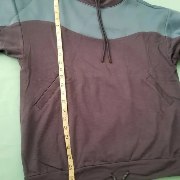 Hoodie gym sweater blue & navy blue pocket pull over various - Picture 5 of 12